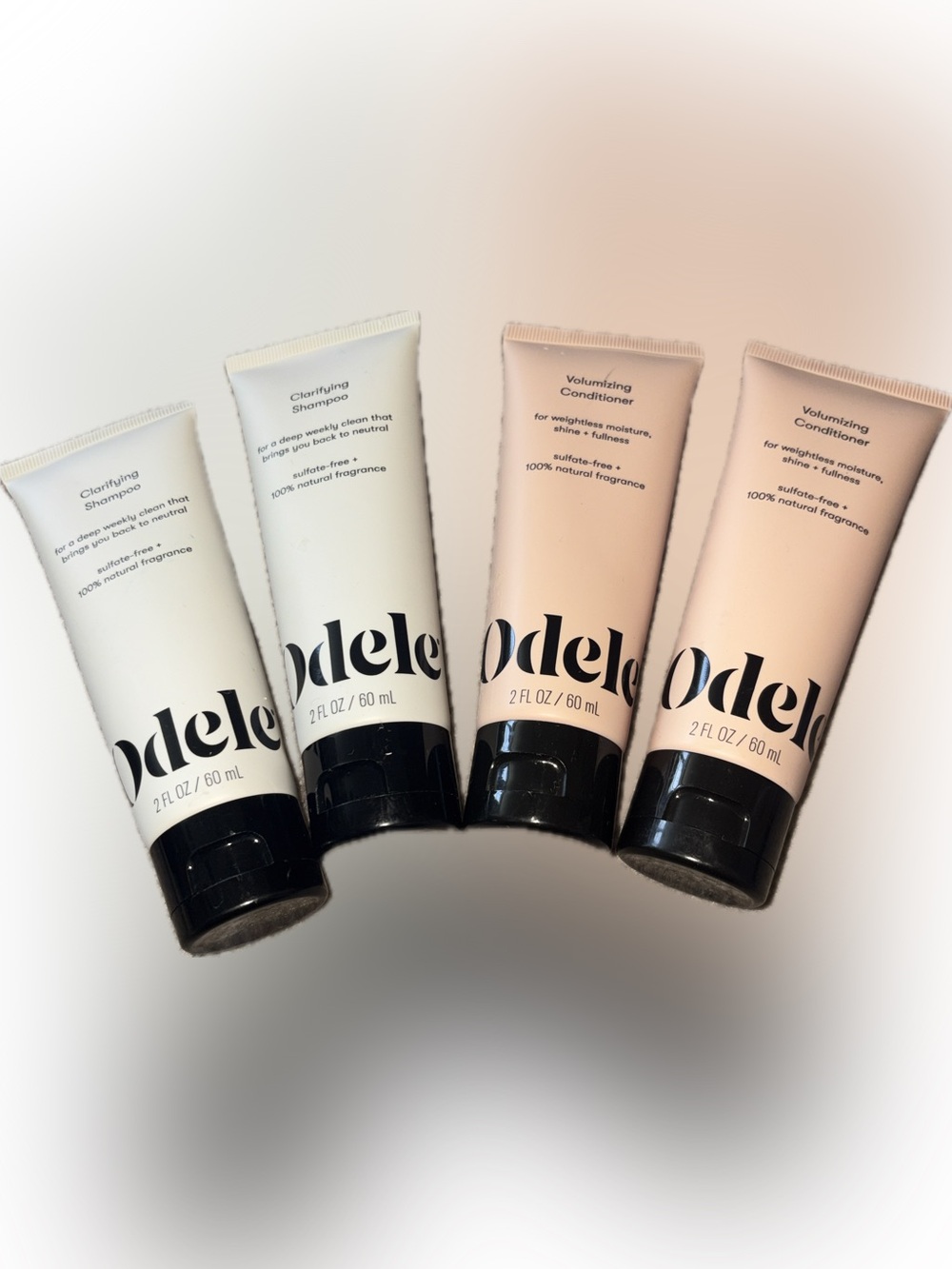 Odele Travel Size Shampoo & Conditioner Bundle of 4